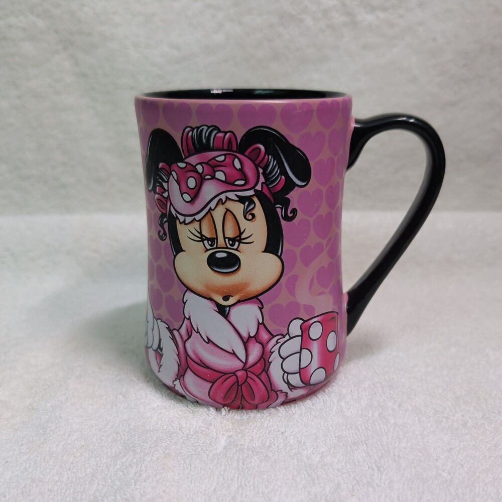 DISNEY PARKS  Minnnie  Mouse  MORNINGS AREN'T PRETTY !  Coffee Mug  AUTHENTIC